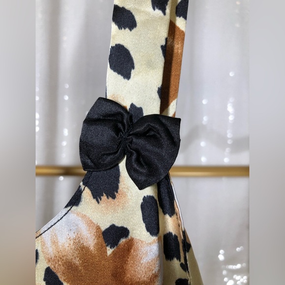 Vintage Sleeveless Floral/Animal Print Maxi Dress - Picture 3 of 5